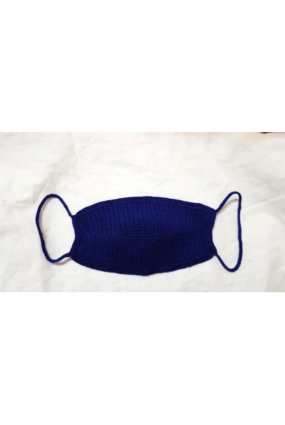 Happy Threads Handmade Crochet Cotton Masks- Blue Happy Threads Handmade Crochet Cotton Masks- Blue